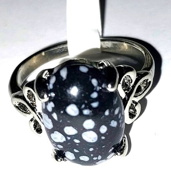 Hand Crafted Jewelry - Vintage natural stone ring for women sz 8